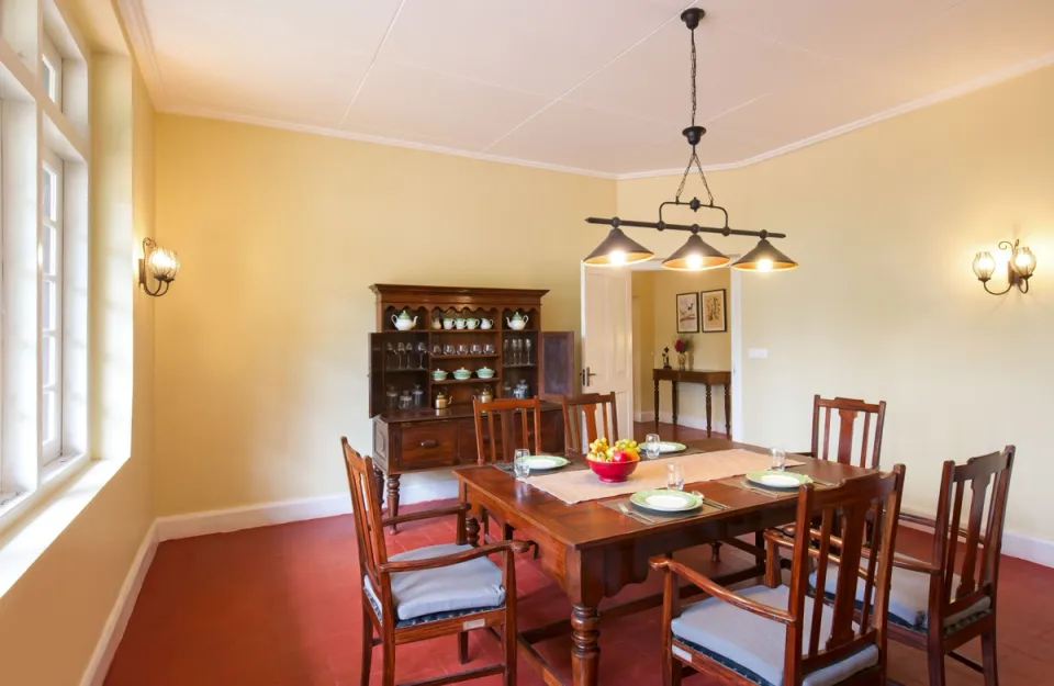 Dining Area at Sevenmallay Bungalow - Homestay In Munnar