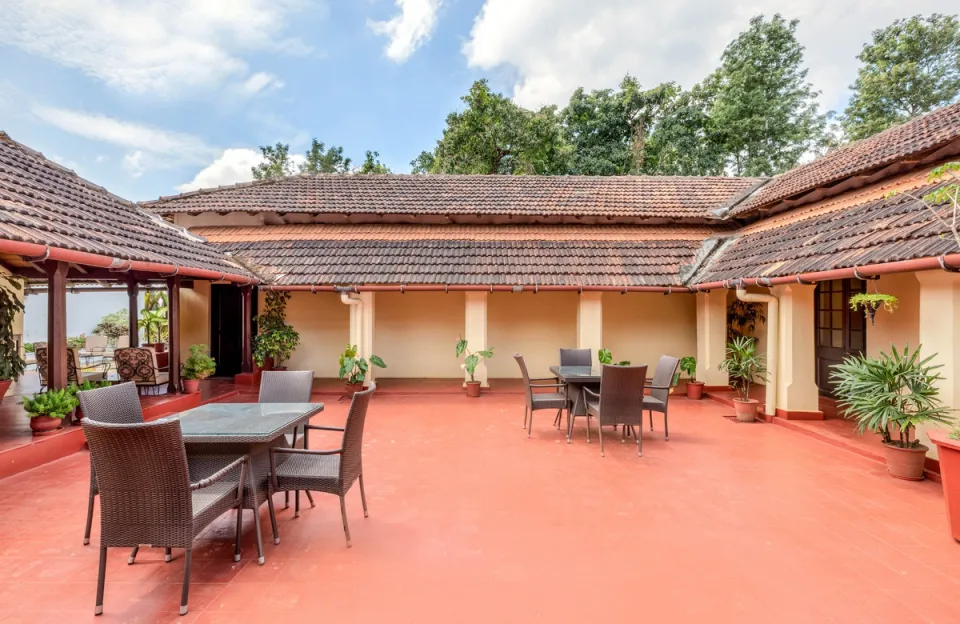 Seating Space at Courtyard - Cottabetta Bungalow, Coorg