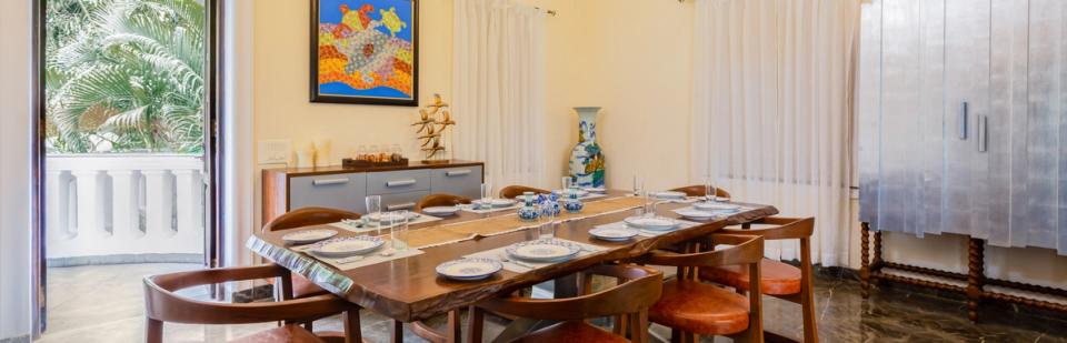 Dining Area at Villa No 1 Saipem Hills, Goa -amã Stays & Trails