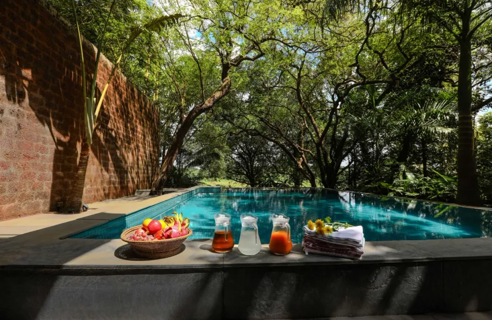 Swimming Pool at Moira By The Church - Bungalow in Goa