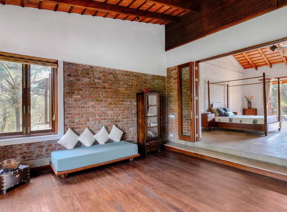 Living Space at The Mango House, Alibaug - amã Stays & Trails 