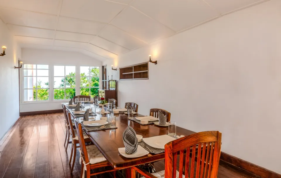 Dining Area at Pollibetta Bungalow, Coorg - amã Stays & Trails 