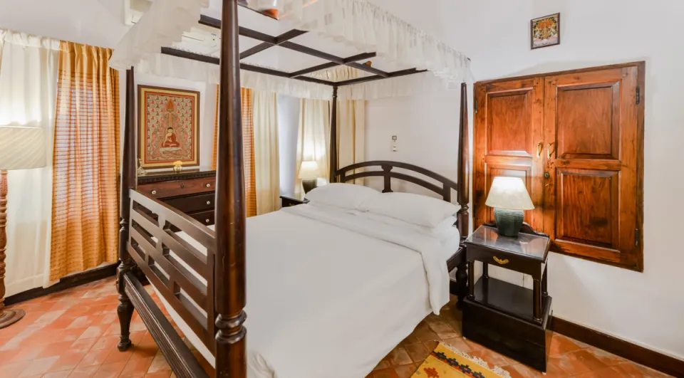 Elegant Bedroom at Ambika Vilas - 3 Bedroom Villa in Trivandrum