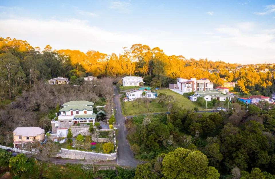 Aerial View of Kodaikanal - amã Stays & Trails