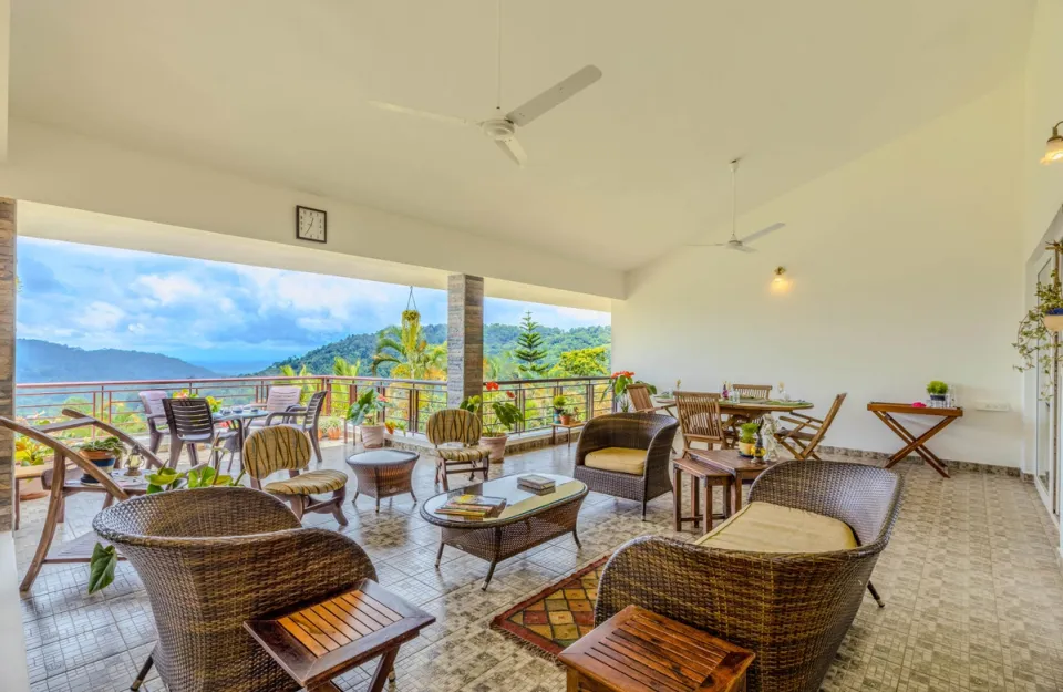 Spacious Outdoor Seating at Arcadia - Bungalow in Coorg