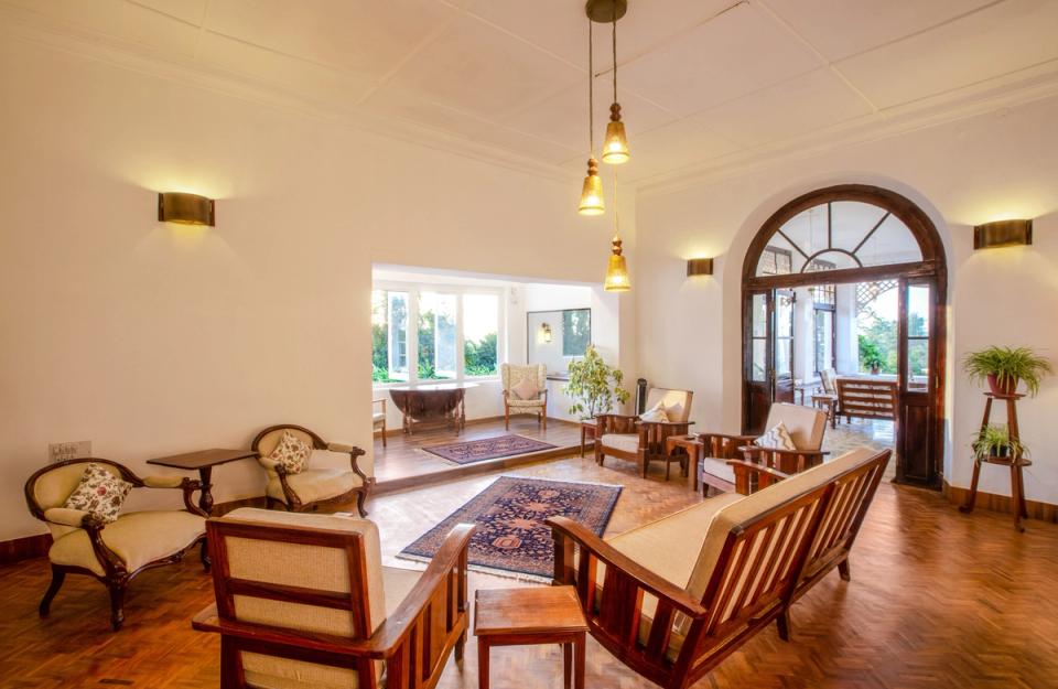 Living Space at Pollibetta Bungalow - Villa in Coorg 