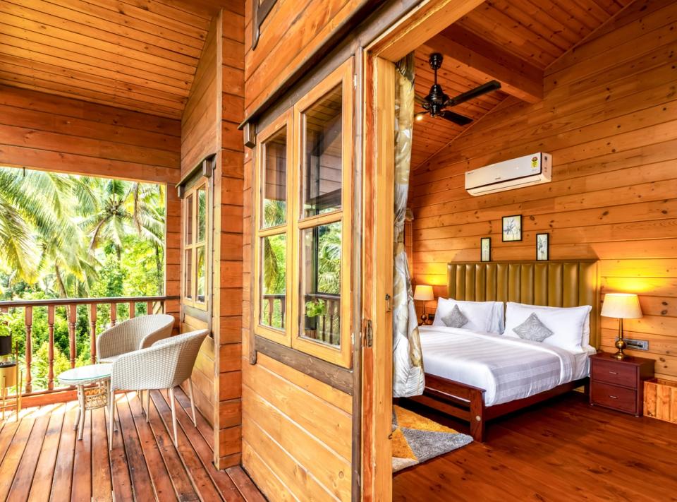 Bedroom With A Balcony At Heliconia Villa, Wayanad - amã Stays & Trails  