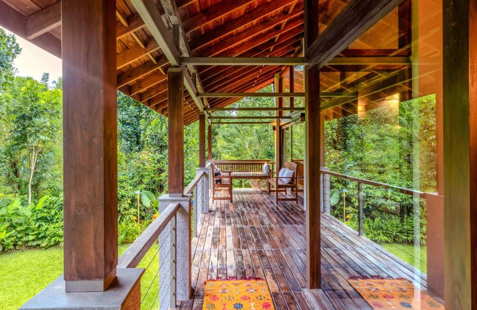 Spacious Outdoor Seating Space at The Old Cattle Shed, Wayanad 