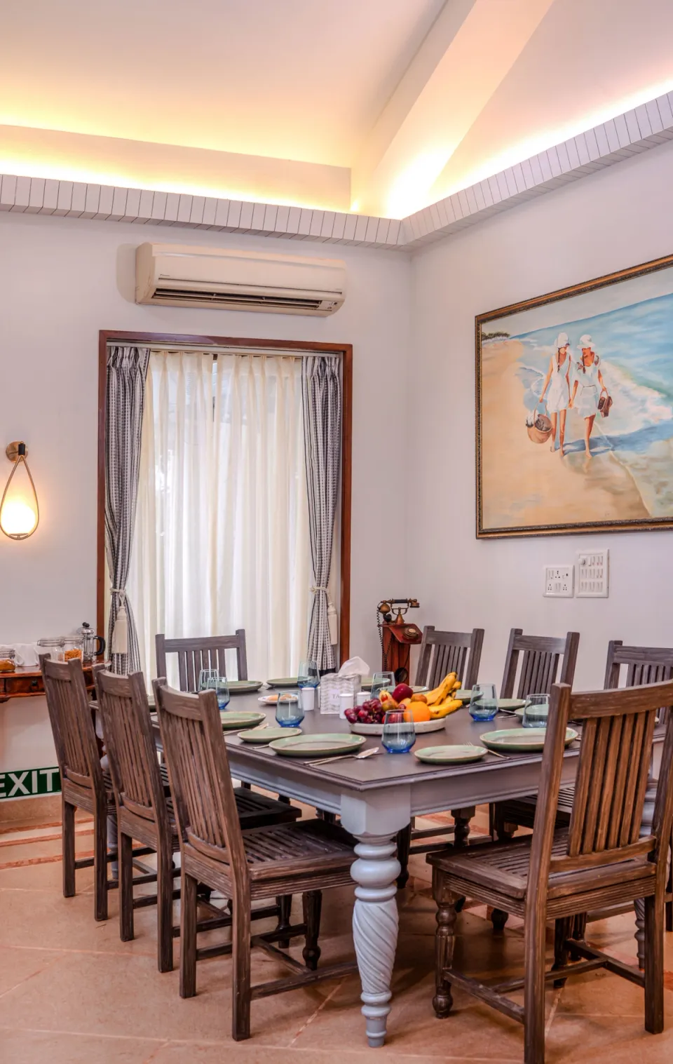 Luxury Dining Space at Nine Plams, Alibaug - amã Stays & Trails 