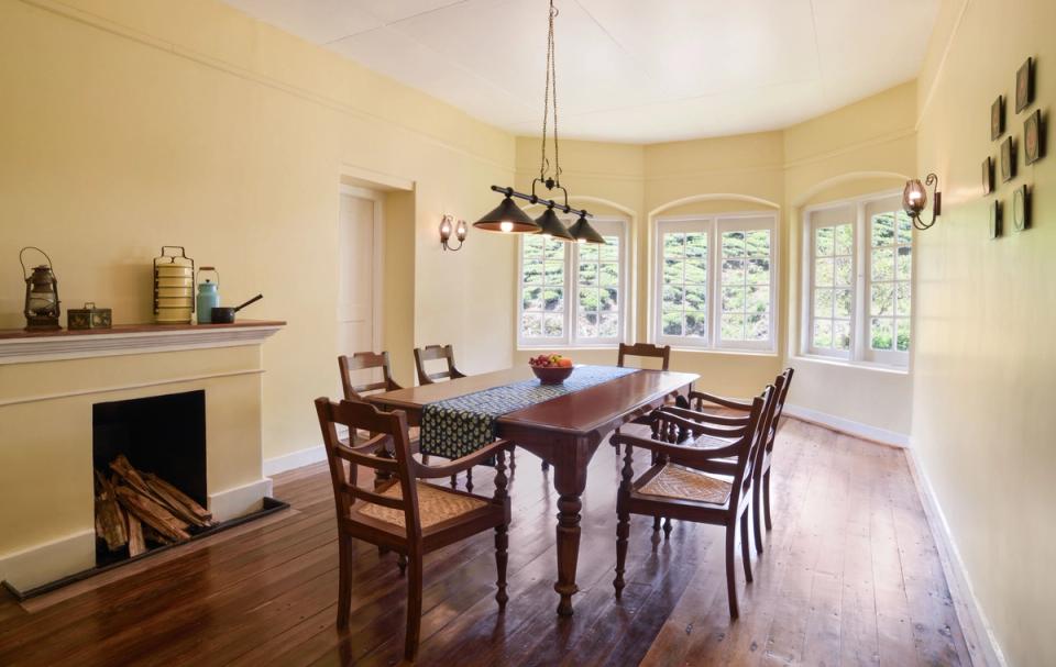 Dining Space at Sholamallay Bungalow, Munnar - amã Stays & Trails 