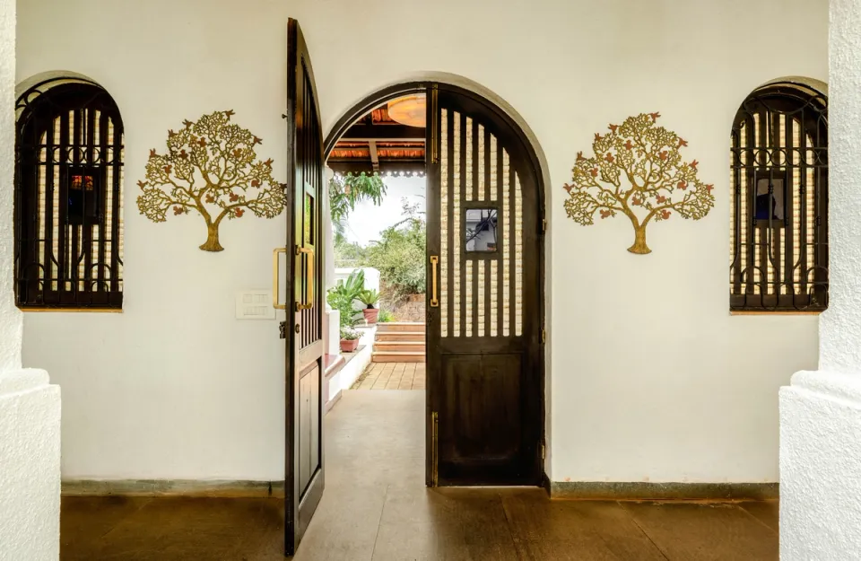 Elegant Entrance of  Villa No 1 Saipem Hills, Goa  - amã Stays & Trails