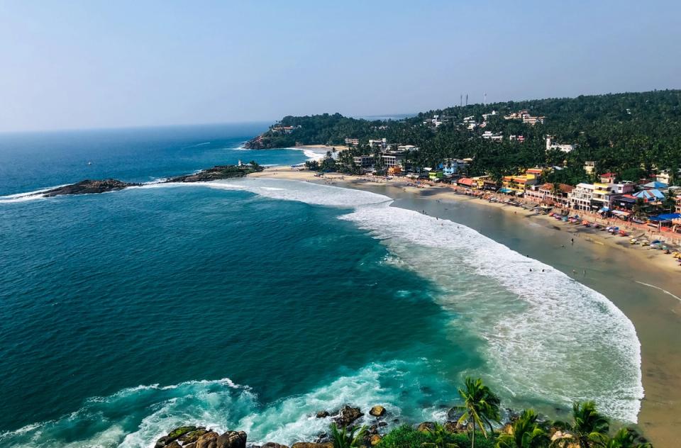 Relaxing On Kovalam Beach - Thiruvananthapuram Attractions