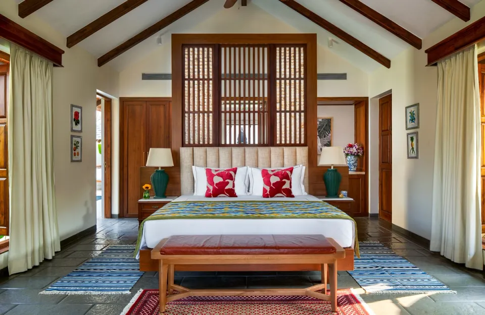 Luxury Bedroom At Hacienda De Bastora - Luxury Villa in Goa