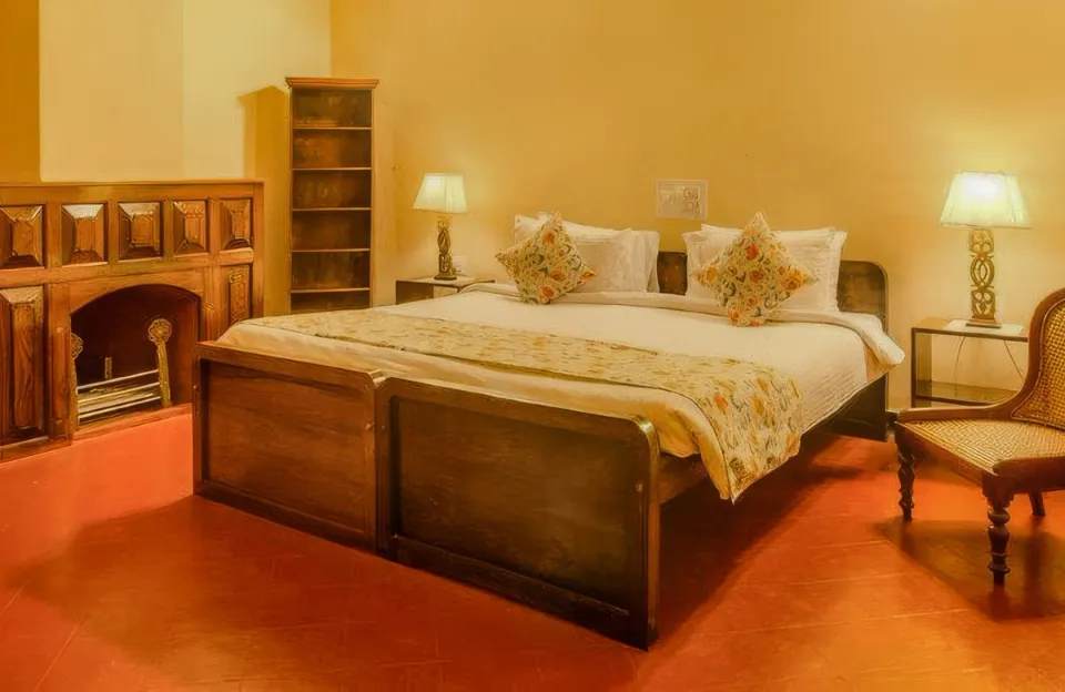 Stylish Bedroom at Arabidacool Bungalow - Chikmagalur Luxury Villa