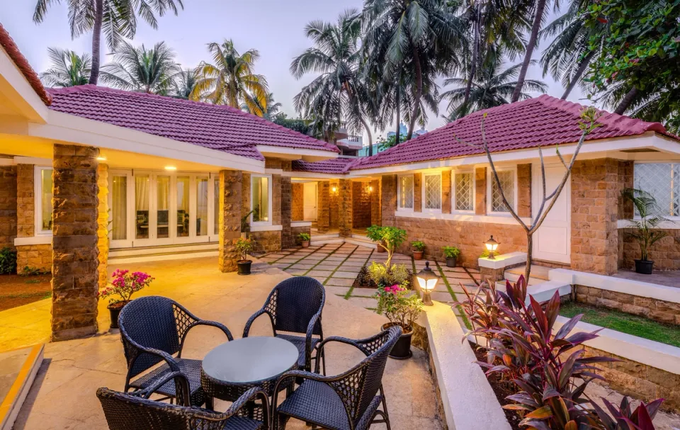 Luxury Outdoor Seating Beach House, Madh Island - amã Stays & Trails