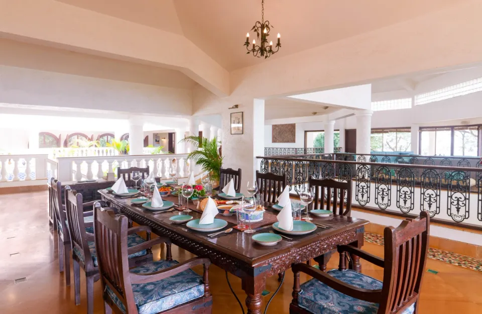 Dining Area at Whispering Heights - Villa in Lonavala