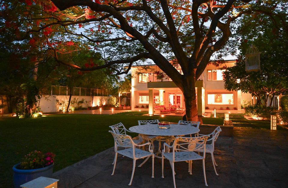 Luxury Outdoor Seating Space at Helen's Garden House, Bhopal 