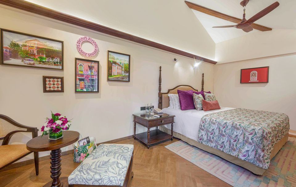 Luxury Bedroom at Aguada Shell Villa - Private Villa in Goa