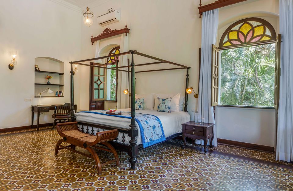 Luxe Bedroom At Palmeira De Saligao - 4 Bedroom Villa in Goa