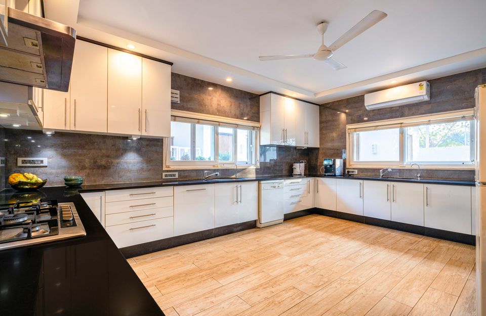 Elegant Kitchen at Helen's Garden House, Bhopal 