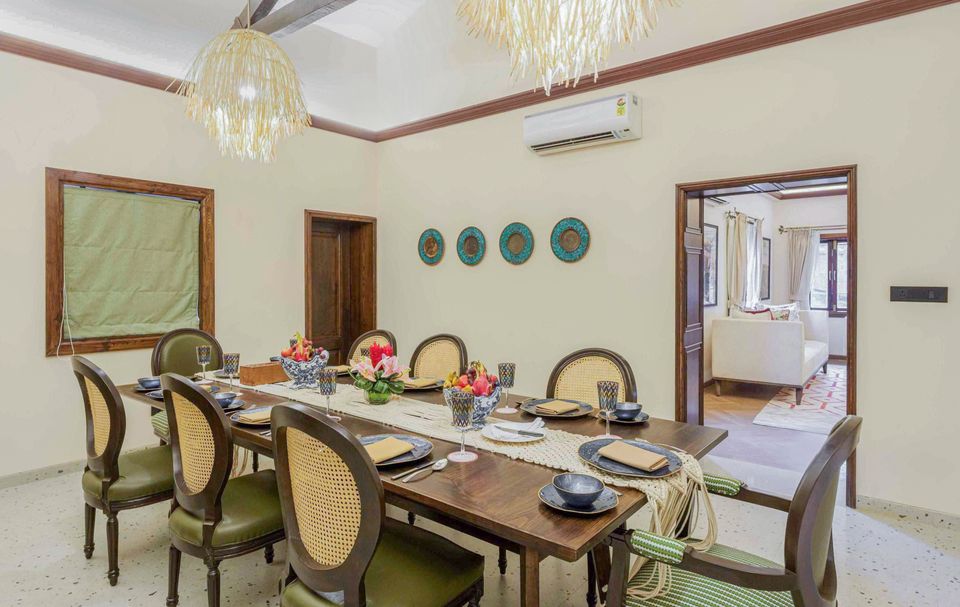 Dining Space at Aguada Sea Villa - Homestay in Goa