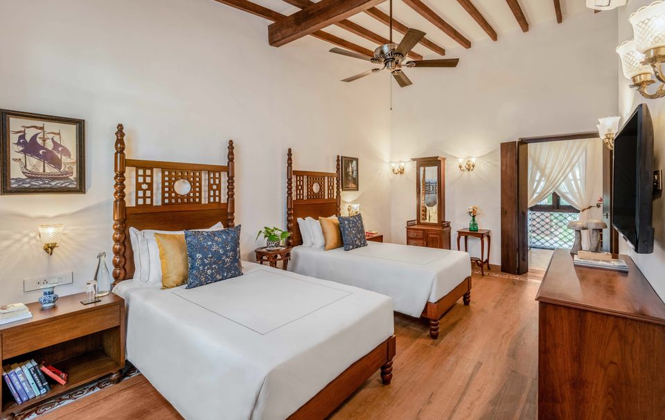 Elegant Bedroom at Cardozo House, Goa - amã Stays & Trails 