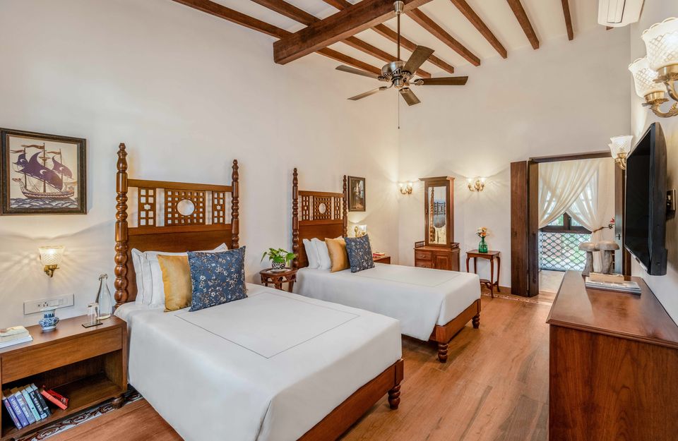 Luxe Bedroom at Cardozo House - Accommodation in Goa