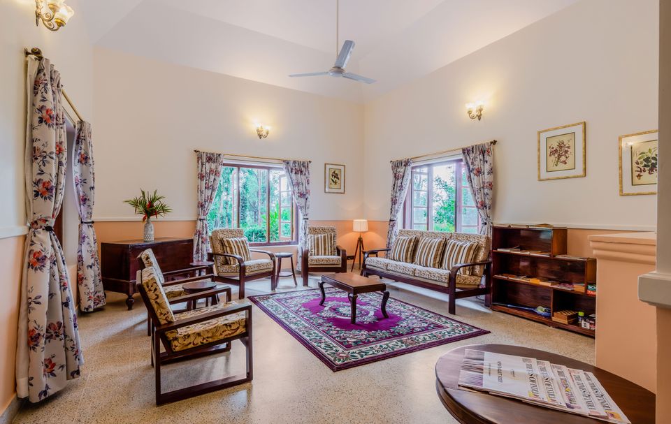 Living Space at Surgi Bungalow, Coorg