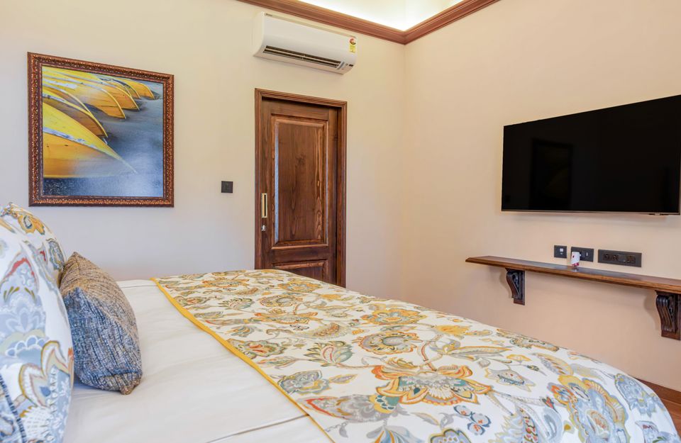 Stylish Bedroom At Aguada Solitude Villa - Goa Luxury Villa