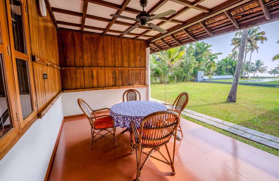 Outdoor Seating Area at Pathiramanal Villa, Alappuzha