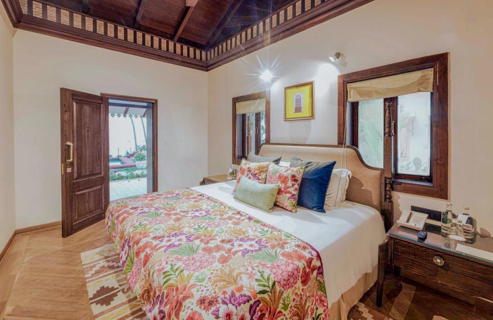 Elegant Bedroom At Aguada Serenity Villa - Goa Luxury Villa