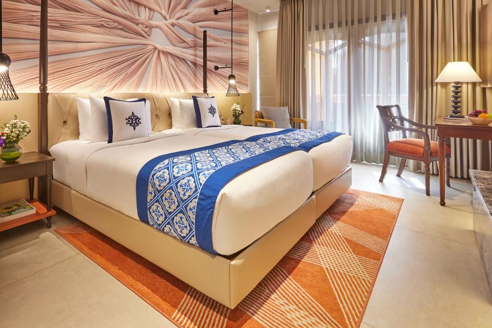 Premium Room Twin Bed Pool View with Balcony - Rooms & Suites at La Estoria, Goa