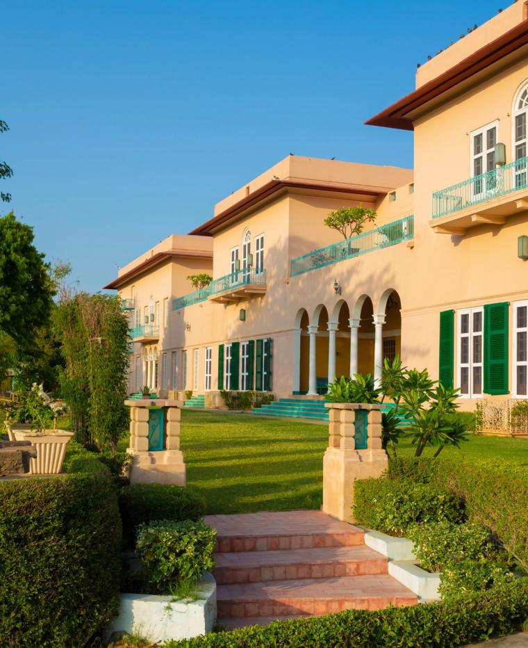 Lawn Area at Ramgarh Lodge, IHCL SeleQtions Hotel