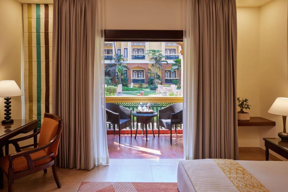 Deluxe Room King Bed Garden View with Balcony - Rooms & Suites at La Estoria, Goa