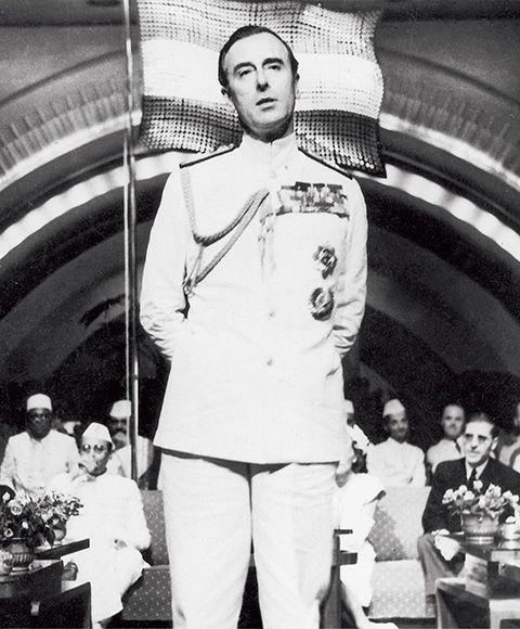 The moment when India’s independence was announced from the precincts of The Taj Mahal Palace, Mumbai, by Lord Mountbatten