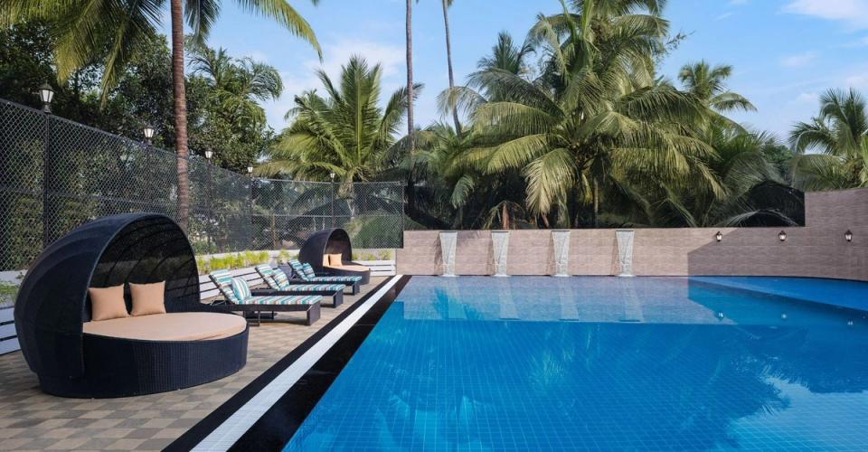 Ginger Goa Candolim Pool Area