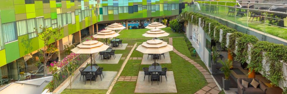 Open-Air Dining Area – Vivanta Bengaluru, Whitefield