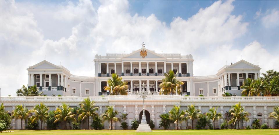 Royal Outer View of Taj Falaknuma Palace, Hyderabad - Banner Image