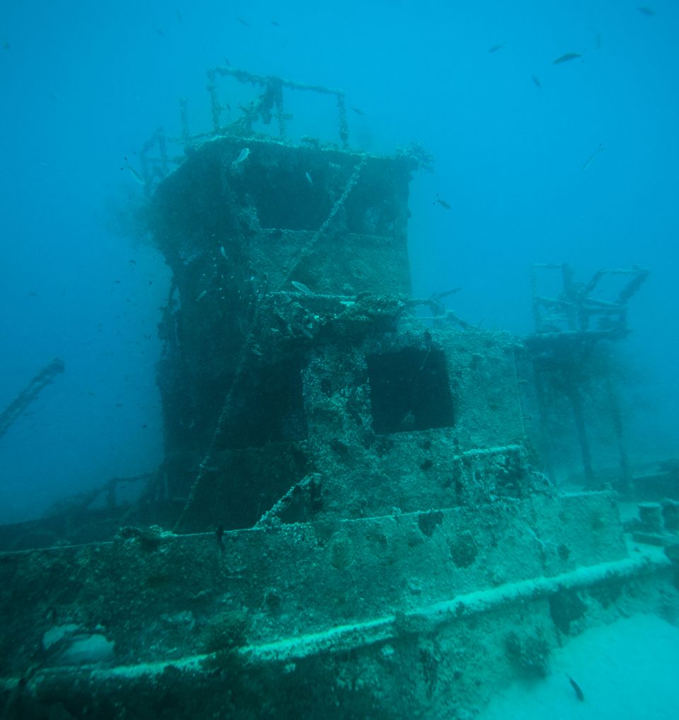 Underwater House Reef And Shipwreck - Taj Coral Reef, Maldives