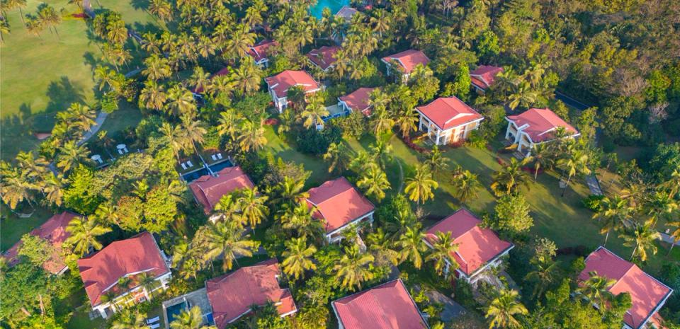 Overhead View Of Luxury Villas And Bungalows In Goa By IHCL Hotels