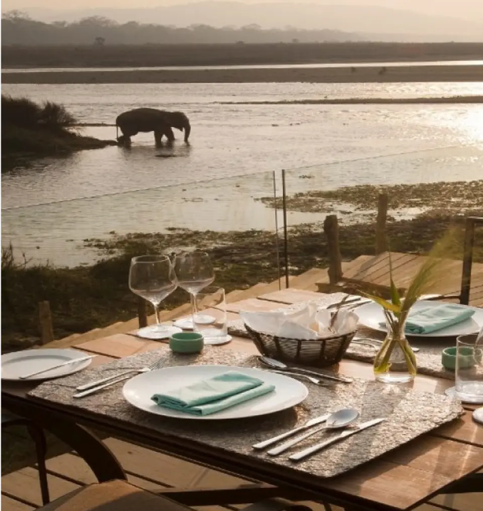 Overlooking the serene Rapti River - Meghauli Serai, Nepal