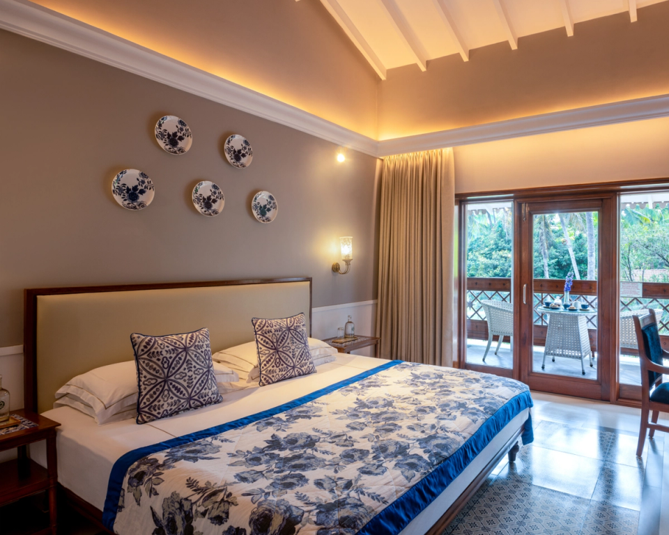 Luxury Room with Garden View, Balcony, and King Bed - Taj Holiday Village Resort & Spa, Goa