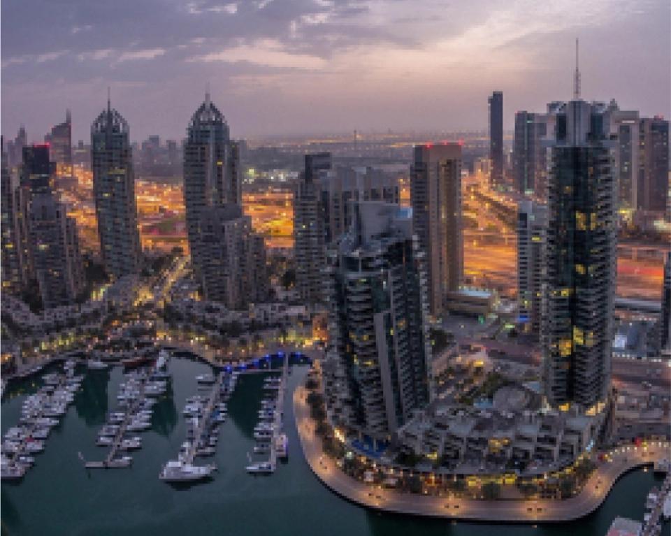 Dubai Marina near Taj Jumeirah Lakes Towers