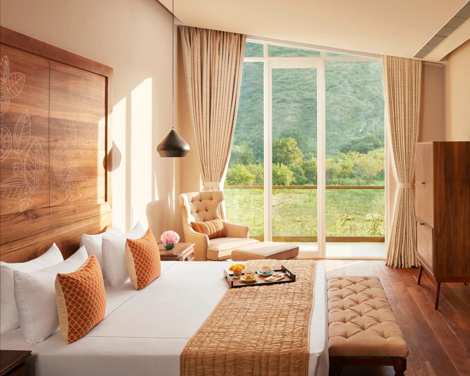 Deluxe Hill / Garden View Room With Balcony/Sit-Out at Taj Aravali Resort & Spa