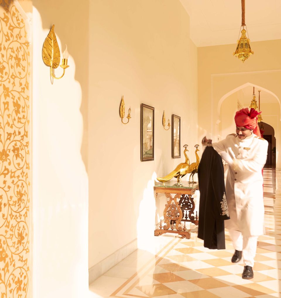 Royal Butlers at Rambhagh Palace, Jaipur