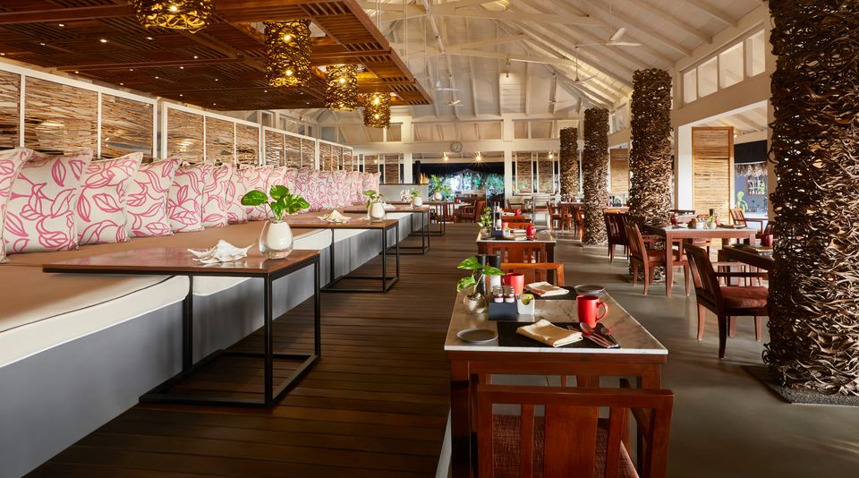Interior View of Luxury Dining at Bokkura - Taj Coral Reef, Maldives