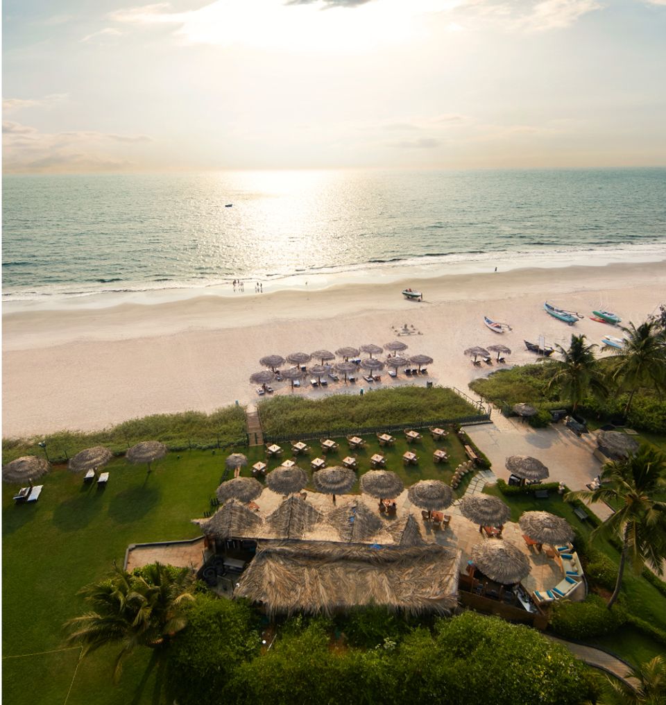 White-Sand Beachfront - Taj Exotica Resort & Spa, Goa