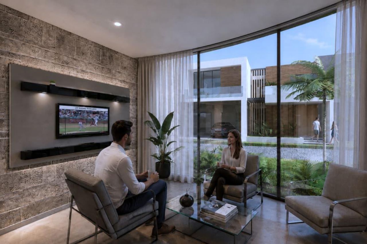 Sala de estar con vista a la calle