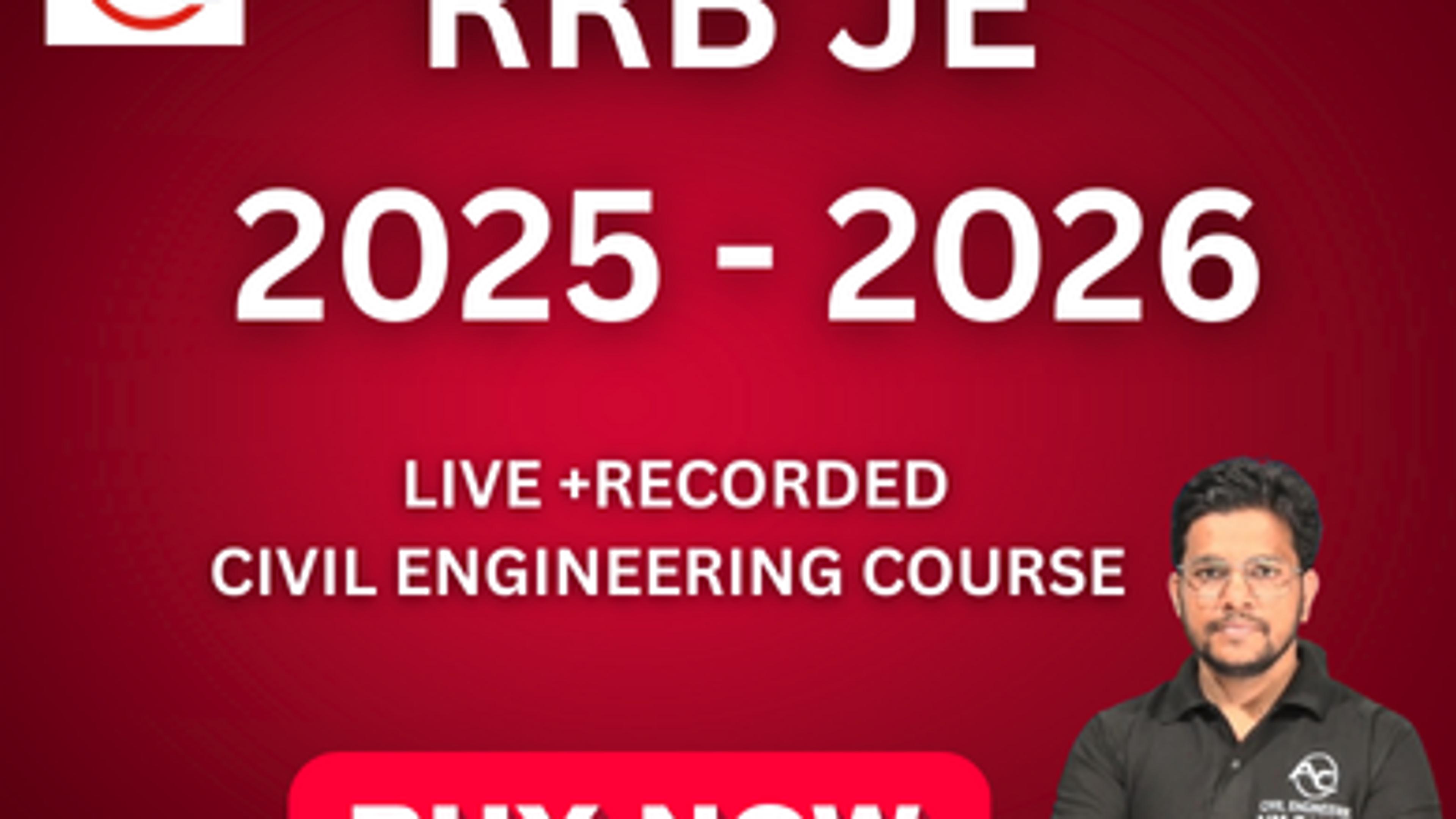 RRB JE course banner