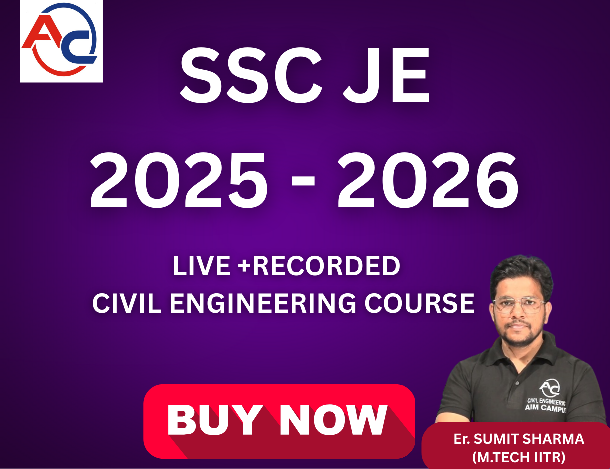 SSC JE Civil course banner